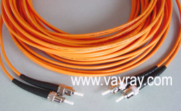 Multimode Duplex ST to ST Fiber Optic Patch Cable