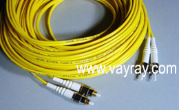 Single mode Duplex ST FC Fiber Optic Patch Cable